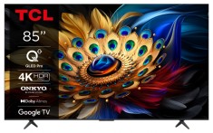 Televizor TCL QLED 85C655, 214 cm, Smart Google TV, 4K