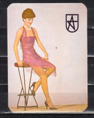 C9 1 - 1984 - Calendar de buzunar - reclama ciorapi ADESGO
