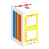Joc magnetic de construcE, &ordm;ie Magformers Rectangle Set - 12 piese in forma de dreptunghi