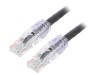 Patch cord TX6 PLUS U/UTP 6 LSZH Negru 3m