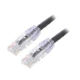 Patch cord TX6 PLUS U/UTP 6 LSZH Negru 3m