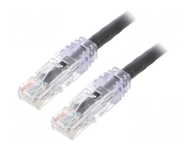 Patch cord TX6 PLUS U/UTP 6 LSZH Negru 3m