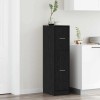 vidaXL Cabinet Apotecă Stejar Negru 30x41x118cm Lemn Compozit Dulap Stocare Negru Modern
