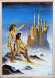 Cumpara ieftin M. Dragu-Vis feminim cu castel, pictură - romantismul cosmic