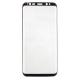Folie Sticla 3D Full Negru-Gold Samsung Galaxy S8 G950 Protectie Ecran Margini Curbate Anti-zgarieturi Ultra Subtire