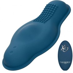 CALEXOTICS - RIDER MASSAGER DOUBLE MOTOR REMOTE CONTROL BLUE foto
