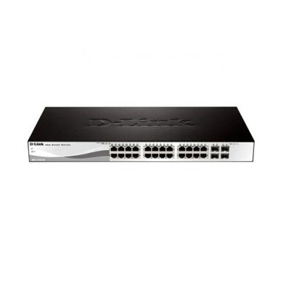 Switch D-Link DGS-1210-28 Layer 2, 28 x RJ45 10/100/1000, 4 x SFP combo, rackabil, 1U, Management foto
