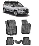 Set Covorase Auto Cauciuc Umbrella Pentru Skoda Yeti 2009-2017