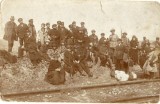 FOTOGRAFIE VECHE 1920 ROMANIA LUCRATORI CFR MILITARI