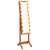 Cumpara ieftin Oglinda de sine statatoare cu LED, 34x37x146 cm