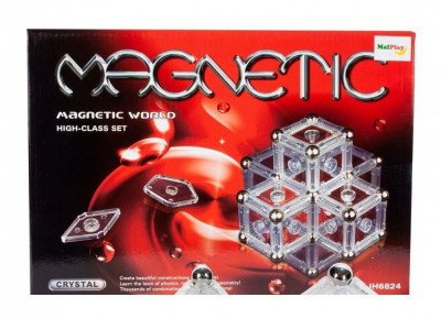 Set de constructie MalPlay Magnetic Crystal 84 piese foto