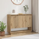 vidaXL Bufet cu raft cu ușă stejar artizanal 97 x 29 x 75 cm Lemn compozit