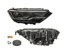 Far Volkswagen Jetta Usa (A7), 05.2018-, montare fata, dreapta, reflector complet; Tip=USA; LED+PWY24W; manual; fara modul lumini de zi LED; Omologar