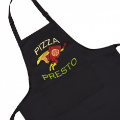 Sort personalizat brodat &amp;quot;Super Pizza&amp;quot; (Culoare: Negru premium (piele maro)) foto