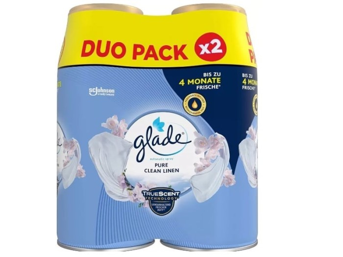 Set 2 bucati Glade Auto Spray Rezerva 269ml, Clean Linen