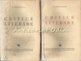 Critice Literare I, II - D. Caracostea - 1943