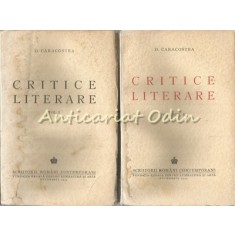 Critice Literare I, II - D. Caracostea - 1943