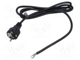 Cablu 3x1,5mm2 CEE 7/7 unghi, 3m, PVC - POS