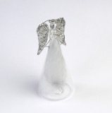 Cumpara ieftin Decoratiune Craciun - Glass Angel with Feather | Everbright Gifts