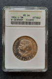 Moneda 5 DM - J &quot;J.G. Fichte&quot; 1964, Germania, certificata ANACS - G 4299, Europa