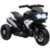 HOMCOM Motocicletă Electrică pentru Copii 3-5 Ani, max. 25 kg, 3 Roți, Lumini și Sunete, Baterie 6V, Negru, 86x42x52 cm | Aosom Romania