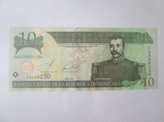 Republica Dominicana 10 Pesos Oro 2002 UNC foto