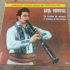 luta popovici taragot disc vinyl lp muzica populara folclor banat STEPE03224 VG+