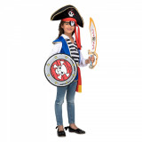 Costum Pirat Sam cu accesorii pentru copii 3-5 ani 110 - 120 cm, Kidmania