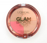 Pudra bronzanta Loreal Glam Bronze La terra Healthy Glow 02 Medium Speranza, L&#039;Oreal