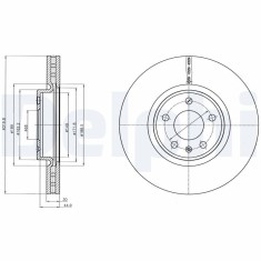 DELPHI BG4346C Disc frana