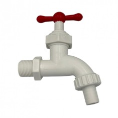 Robinet Dublu Serviuciu din Plastic 1/2&quot; Roval