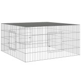 Cumpara ieftin Cusca pentru iepuri, 110x110x55 cm, fier galvanizat
