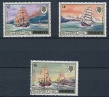 Cook Islands 1981-Corabii-Nave maritime-serie completa de trei timbre MNH, Nestampilat