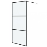 Cumpara ieftin Cabina Dus Walk-in 90x195cm, Sticla Mata ESG, Profil Negru, Ajustabila