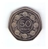 Moneda Gibraltar 50 pence 1989 AA, stare foarte buna, curata, Europa, Cupru-Nichel