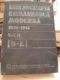 Bibliografia romaneasca moderna 1831-1918 vol.II (D-K)