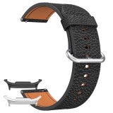 Curea piele, compatibila Samsung Galaxy Watch8 40mm, 18cm, Negru