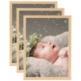 Cumpara ieftin Rame foto colaj de masă 3 buc. stejar deschis, 13x18 cm