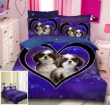 Cumpara ieftin Lenjerie Pat Bumbac 3D Roma, 4 Piese, 200x230 cm, Gri/Negru/Alb/Rosu/Albastru/Verde, Clasy/Heinner/Vanora