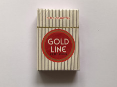 Pachet tigari de colectie vechi gold line cartonat anii 70 antichitati tigarete foto