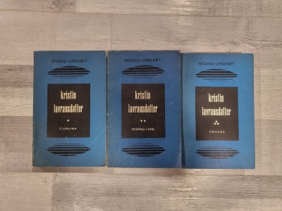 Kristin Lavransdatter vol.1,2 si 3 de Sigrid Undset foto