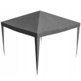 Acoperis pavilion 300x300 cm, PE 100g/mp impermeabil, cu prindere velcro, gri Household NewTrend