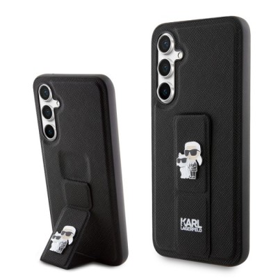 Husa pentru Samsung Galaxy S23 FE - Karl Lagerfeld Saffiano Gripstand (KLHCS23FEGSAKCPK) - Karl&amp;amp;Choupette foto