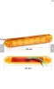 Lampa laterala cu 12 smd pentru gabarit, portocaliu, 12v-24v,