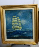 Nicolae Savopol (1905-1982) Tablou Marina - BRICUL MIRCEA 70 50cm U/C