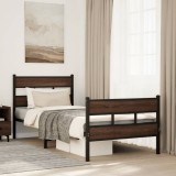 VidaXL Cadru de pat fără saltea, cu tăblie de cap/picioare, 107x203 cm