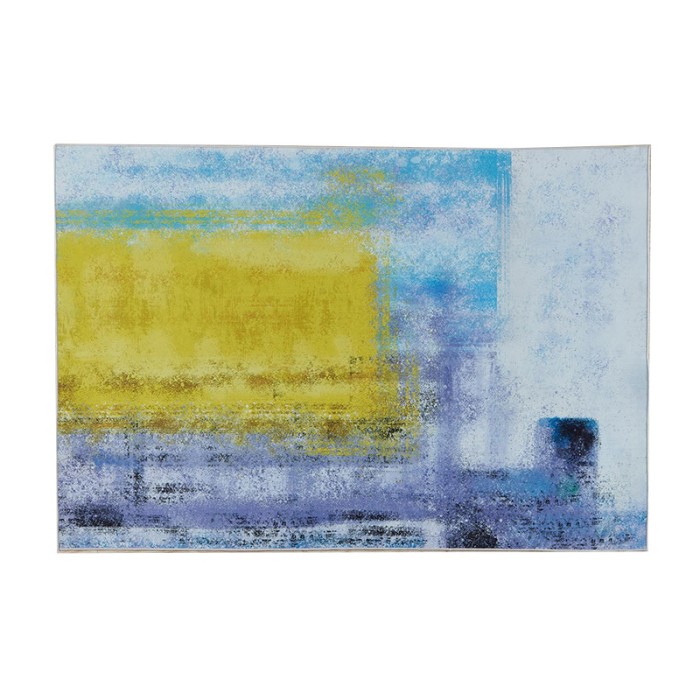 Covor cu print digital 3D Heinner, 70 x 140 cm, poliester, model soare