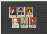 ROMANIA 1984 LP 1113 FIGURI DE COPII IN PICTURA ROMANEASCA SERIE MNH