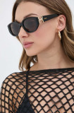 Chlo&eacute; ochelari de soare femei, culoarea negru, CH0237SK, Chloe