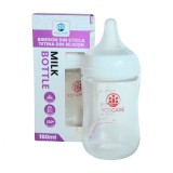Biberon din sticla borosilicat 160 ml KidsCare cu tetina din silicon